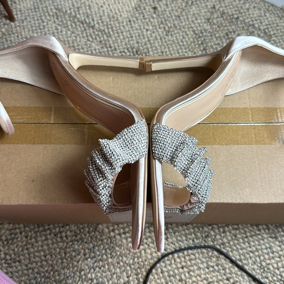 • Jewel Badgley Mischka • Ridley Bejeweled Strap Stiletto Heel • 8.5 • - Picture 8 of 10